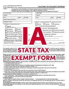Visit the Iowa Department of Revenue to download the current form.