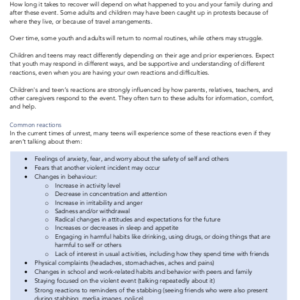 RCHK Adult Guidelines for Children and Teenagers